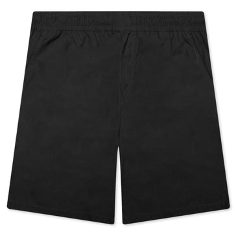 Black Flat Front Shorts with Classic Design